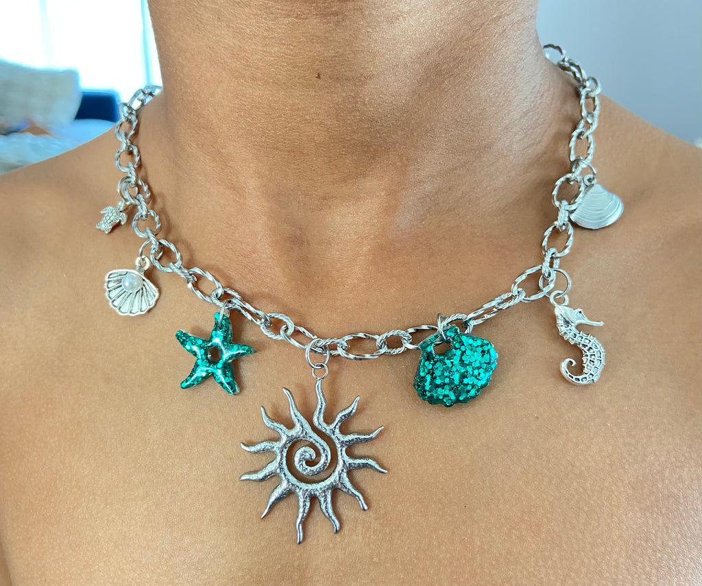 Collier Hawaii argenté