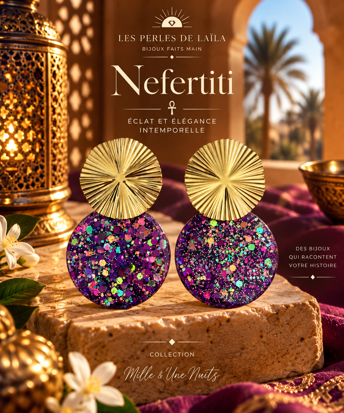 Collection Nefertiti - plusieurs couleurs disponibles