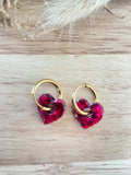 Coeurs 15mm - plusieurs couleurs disponibles