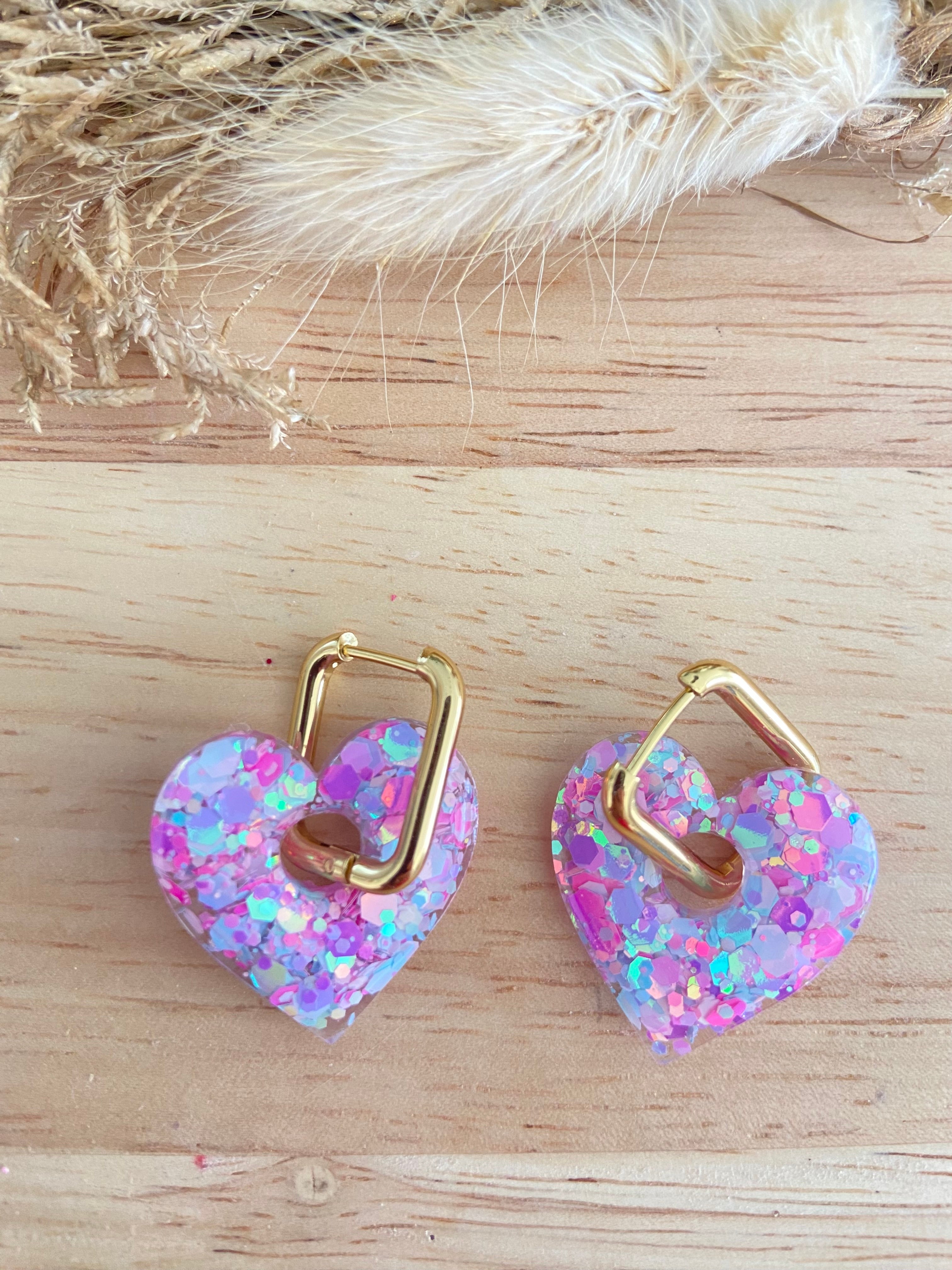 Coeurs 25mm - plusieurs couleurs disponibles