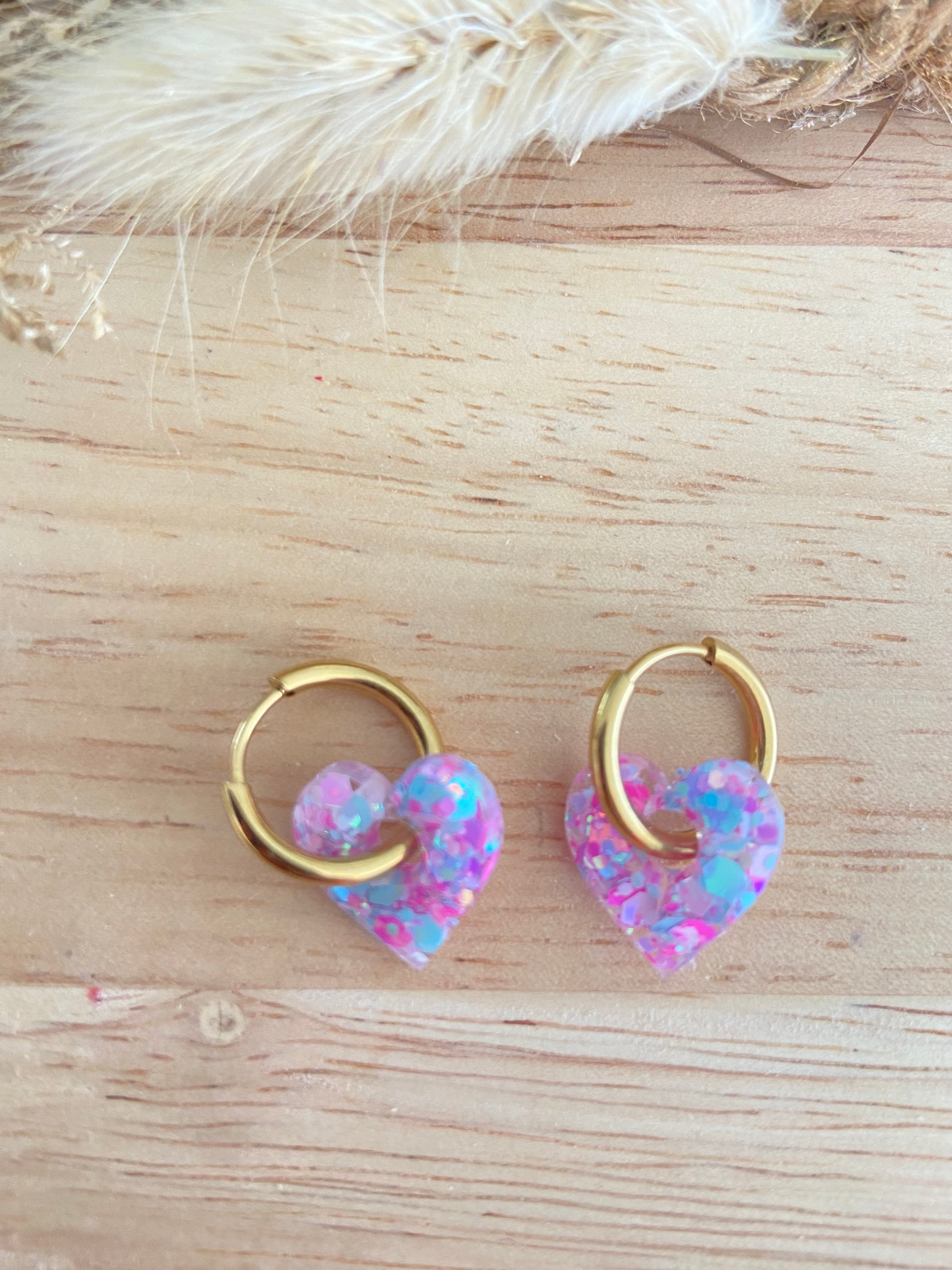 Coeurs 15mm - plusieurs couleurs disponibles